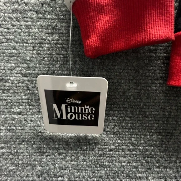 Disney Minnie Mouse Size 4 Kids Black, White, and Red Zip-Up Hoodie Jacket - Picture 10 of 11